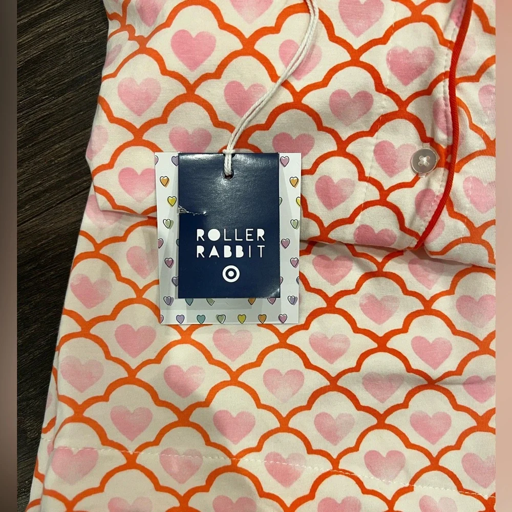 Roller Rabbit x Target Geo Hearts Pajamas XS - Picture 4 of 5